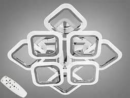 Светодиодная люстра смарт светильник с пультом, 110Вт, хром