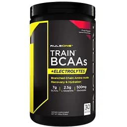 Комплекс аминокислот Rule 1 Train BCAAs + Electrolytes Фруктовый пунш 450 г