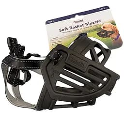 Coastal Soft Basket Muzzle софт баскет мазл силіконовий намордник для собак (01365_BLK06)