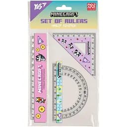 Набор линеек Yes Minecraft Spring линейка 15 см 3 шт. (370689)