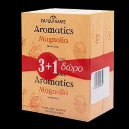 Тверде мило Aromatics Магнолія, 400 г (4 шт. по 100 г) (ABSM400) - мініатюра 2