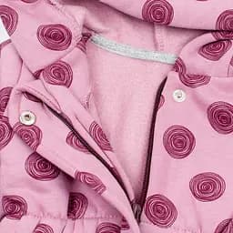 Демісезонний комбінезон з шапкою Rose зріст 92 см (18 – 24 місяці) Malena Рожевий з принтом - мініатюра 4