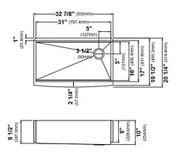 Кухонна мийка Kraus Kore KWF210-33/PGM, Графит - мініатюра 3