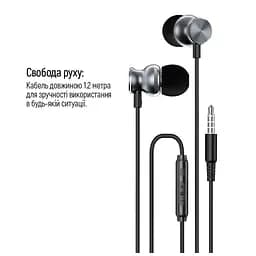 Навушники ColorWay 3.5 mm Wired Earphone UrbanBeat Black (CW-WD03BK) - мініатюра 8