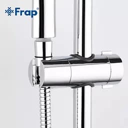 Тримач лійки для душу системи Frap F30-3, Хром - мініатюра 2