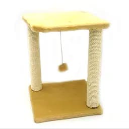 Домик когтеточка для кошек Zoo-hunt Самба бежевый 50х33х33 см сезаль