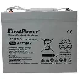 Аккумулятор гелієвий FirstPower LFP1275G 12/75Ah