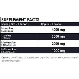 Амінокислота Powerful Progress BCAA 2:1:1 + Glutamine 500 г Tropical mix - мініатюра 2