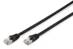 Патч-корд CAT 6 S-FTP 10м AWG 27/7 LSZH зовнішній чорний Digitus teh0018359
