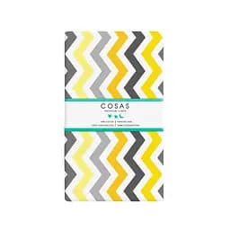 Набір простирадл полуторне Cosas WHITE/YELLOW ZIGZAG 155х240 см (SetSheet_White_ZigYellowGrey_155х240) - мініатюра 2