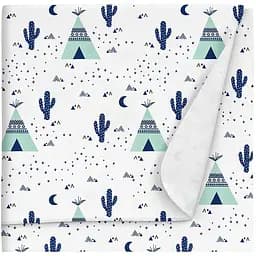 Пелюшки фланелеві Cosas Wigwam Cactus 80х80 см (FlannelDiapers_WigwamCactus_80x80)