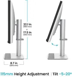 Монітор 27" BenQ 31.5" MA320UP Silver-Grey UHD IPS 60Hz (9H.LP9LB.QBE) - мініатюра 2