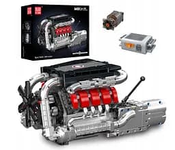 Конструктор двигатель Mould King Mercedes-Benz V8 моторизованный для детей и взрослых детский мотор 1169 деталей