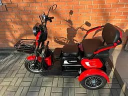 Електроскутер Триколісний Corso Logan (1200W 72V/23Ah) Червоний - мініатюра 4
