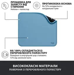 Килимок для мишi Studio Series Blue (956-000051) Logitech teh0022903 - мініатюра 3