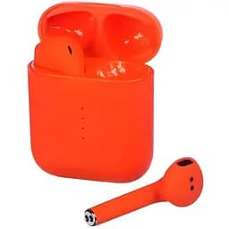 Наушники беспроводные TWS V8 вкладыши оранжевый