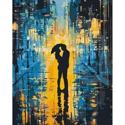 Картина по номерам Brushme Диалог света и дождя 40x50 см