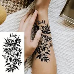 Набір дитячих тимчасових татуювань Чорні міні №5 black-tattoo-mini-set-5-T - мініатюра 4
