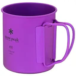 Кружка Snow Peak MG-143-PR Ti-Single 450 Anodized Cup 450 мл purple - мініатюра 2