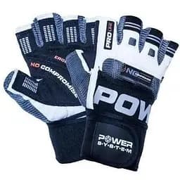 Рукавички для фітнесу Power System PS-2700 Black/White L