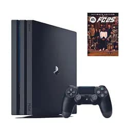 Консоль Sony PlayStation 4 PRO 1TB CUH 70-71 Black обслугована + Геймпад бездротовий DualShock 4 + EA Sports FC 25 Ultimate Edition + гарантія б/в