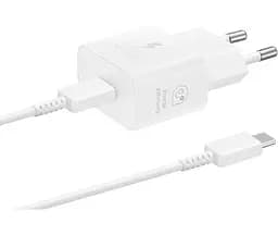 Зарядний пристрій Samsung 25W PD EP-T2510XWEGEU блок і кабель білі