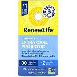 Пробиотик Renew Life Ultimate Flora Extra Care Probiotic 30 млрд 30 вегетарианских капсул