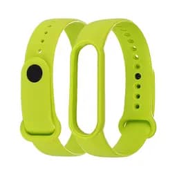 Силиконовый ремешок для Xiaomi Mi Band 5/6 цвет 12 лайм