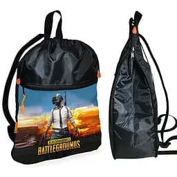 Рюкзак-мешок для обуви,спортивной формы Пабг "PUBG" детская сумка для сменки с расширителем (01347)
