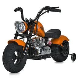 Мотоцикл 2*18V9AH 1 мотор 350W USB Bluetooth TF шкіра помаранчевий (M 6016AL-7(36V))