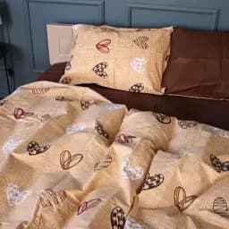 Комплект постільної білизни MirSon 17-0705 Toffee Hearts бязь 110 х 140 см (2200010619652) - мініатюра 2