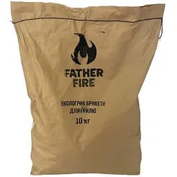 Брикеты древесноугольные Father Fire, 10 кг