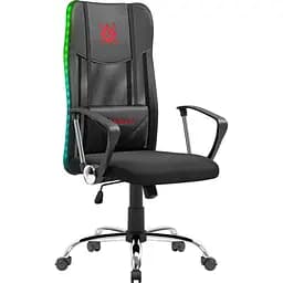 Крісло ігрове Defender Totem поліуретан 50мм,сітка, RGB, Black (64335)