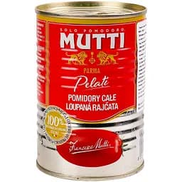 Томати Mutti очищені цілі в томатному соку 400 г (349414)