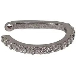 Срібна сережка-пірсинг в ніс Umax (без проколу, обманка). 7010U