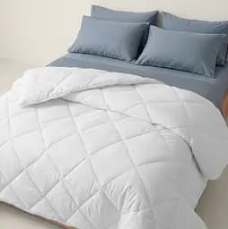 Євро ковдра Cosas з натуральної бавовни 4 сезони 200х230 White CS1 білий (Quilt_200x230_DSeason-SiliSoftPuff) - мініатюра 3