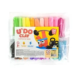 Набор для творчества с воздушной массой U’DO Clay, 41063, 24 цвета, Strateg