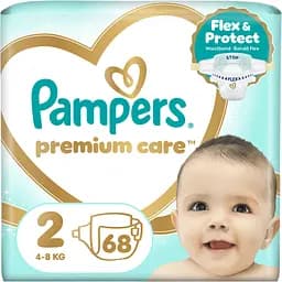 Підгузки Pampers Premium Care Розмір 2 (4-8 кг) 68 шт.