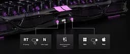 Клавіатура GravaStar Mercury K1 Lite 80keys BSUN Grey BT/WL/USB Transparent Black (GSV75LITE_XTAL_BLK) - мініатюра 14