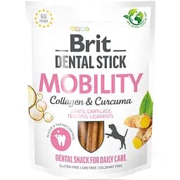 Лакомство для собак Brit Dental Stick Mobility для мобильности суставов, коллаген и куркума 7 шт. 251 г