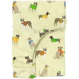 Простынь Cosas на резинке в детскую кроватку 60х120 pet dogs, песочный (PetDogs_120)