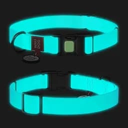 Нашийник для собак водостійкий Waudog Waterproof з QR-паспортом світонакоплювальний пластикова пряжка-фастекс Ш 25 мм Дов - мініатюра 4