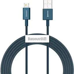 Кабель Baseus Superior Series Fast Charging Data Cable USB to iP 2.4A 2m Blue (CALYS-C03)
