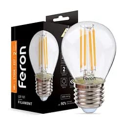 Светодиодная лампа Feron Filament LB-161 6 Вт E27 2700K