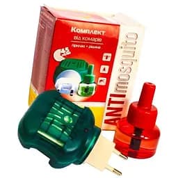 Электрофумигатор от комаров Anti mosquito 40690 45 ночей в комплекте с жидкостью 30 мл (4820055140690)