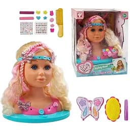 Манекен для зачісок та макіяжу, світлові ефекти, аксесуари YL888E-1