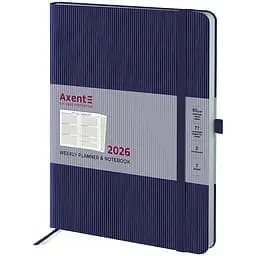 Еженедельник Axent 2026 Grand Lines 195х255 мм синий (8531-26-02-A)