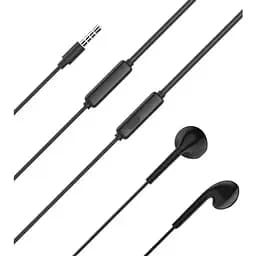 Навушники Celebrat D12 Wirred Earphones With Type-C Connector Black - мініатюра 3