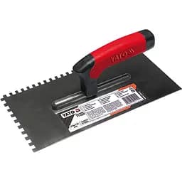 Терка гладилка Yato зубчата 8х8 мм 270х130 мм (YT-5203)