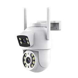 IP PTZ-відеокамера з WiFi 4Mp (2*2Mp) Light Vision VLC-9192WI/2C (Tuya) f=3.6mm+3.6mm, ІЧ+LED-підсвічування, з мікрофоном (75-00232)